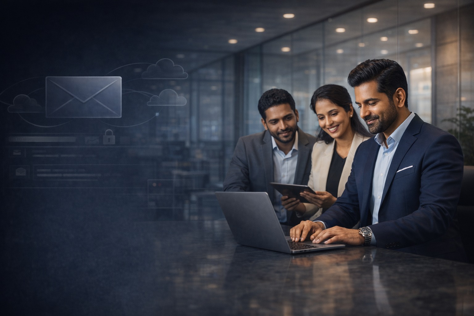 Indian cloud and hosting consultant guiding business email buyers