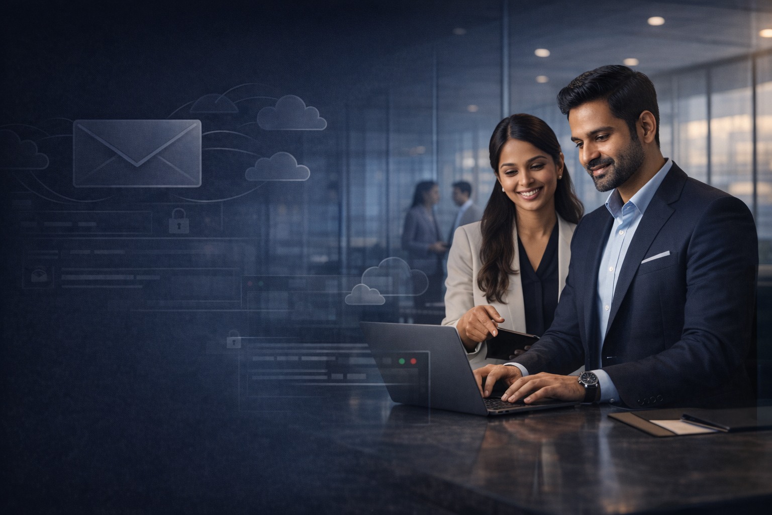 Indian SME team collaborating with Google Workspace email and cloud tools